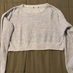 Long sleeve cropped sweater
